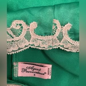 AGENT PROVACOTEUR SLIP EMERALD GREEN